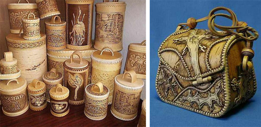 Details about   birch russian handmade box w/ amber  ## 