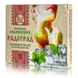 Cedar resin throat lozenges, mint