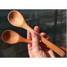 Large cedar spoon, 24 cm