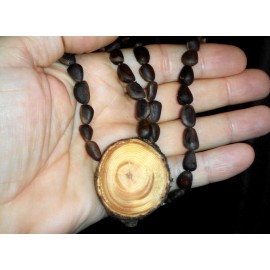 Cedar pendant on cedar nuts (RCoR)