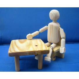 Wooden man or woman