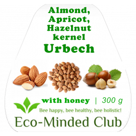 Assorted nuts urbech / honey, 250 g