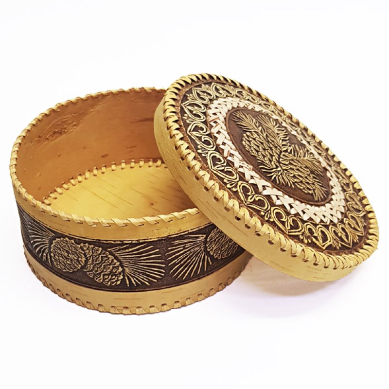 Jewellery box Cones, 19 x 8, handmade craft