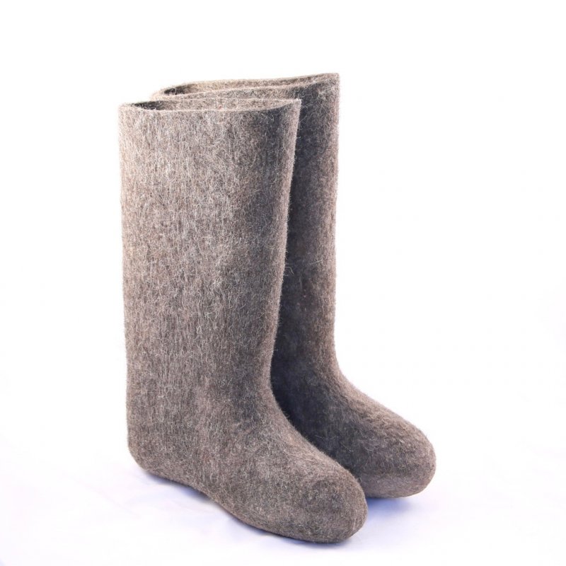 Valenki felt boots classic grey