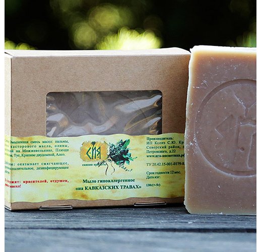 Caucasian herbs soap, 100 g