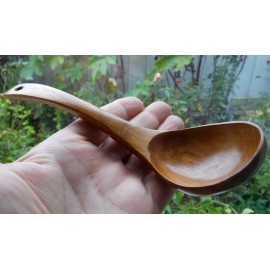 Wooden ladle (Hevea wood)