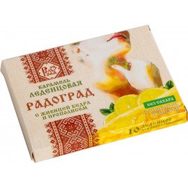 Cedar resin throat lozenges, lemon