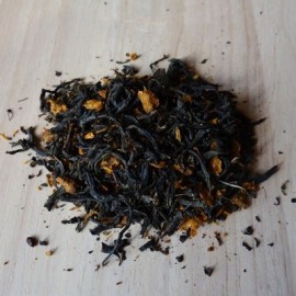 Ivan-Chai with sea-buckthorn fruits