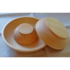 Set of 3 cedar bowls (10-15-20 cm)