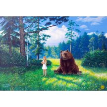 Nastya's resentment, framed canvas print
