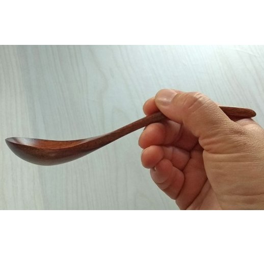 Table spoon bent (Hevea wood)