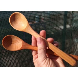 Large cedar spoon, 24 cm